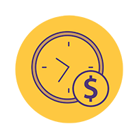 save time and money icon