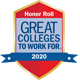 Greatest Colleges to Work For Honor Roll 2020